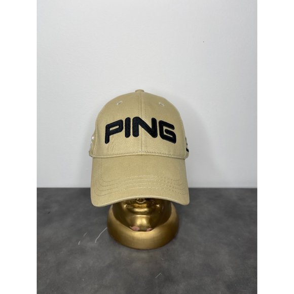 PING G15 Hat Stretch Fit Baseball Golf Cap Beige Tan Size L/XL - Picture 1 of 6